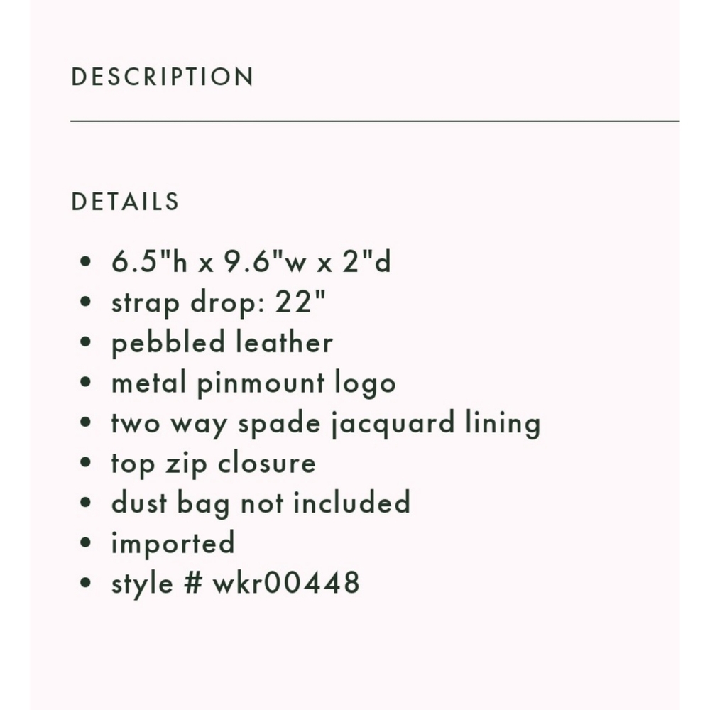 🆕️ kate spade "Leila" Triple Gusset Crossbody - Picture 5 of 9
